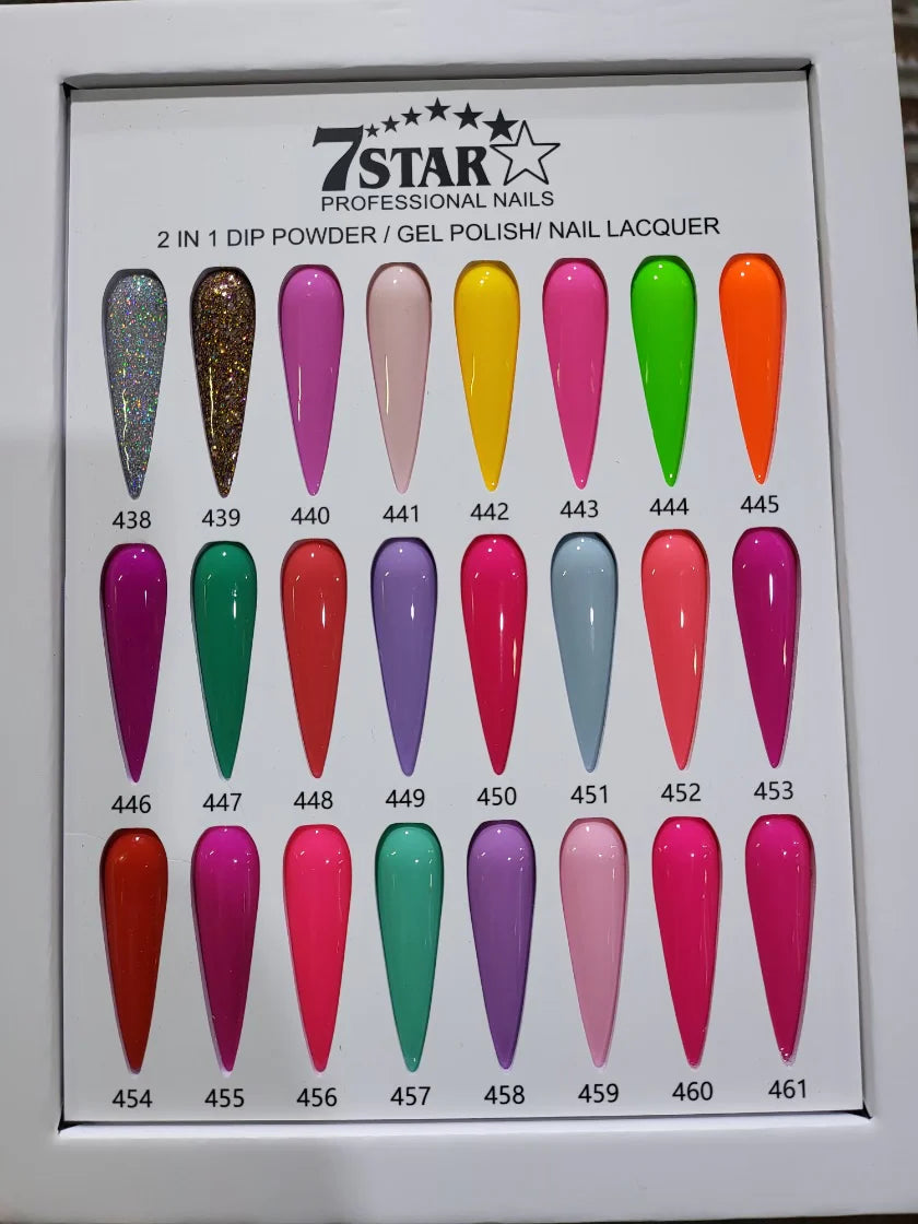 #000 - 7 Star UV/LED Soak Off Gel polish 3 in 1 - 24 colors
