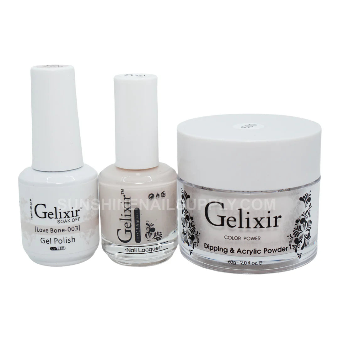 #003 - Gelixir UV/LED Soak Off Gel polish - Love Bone 3in1