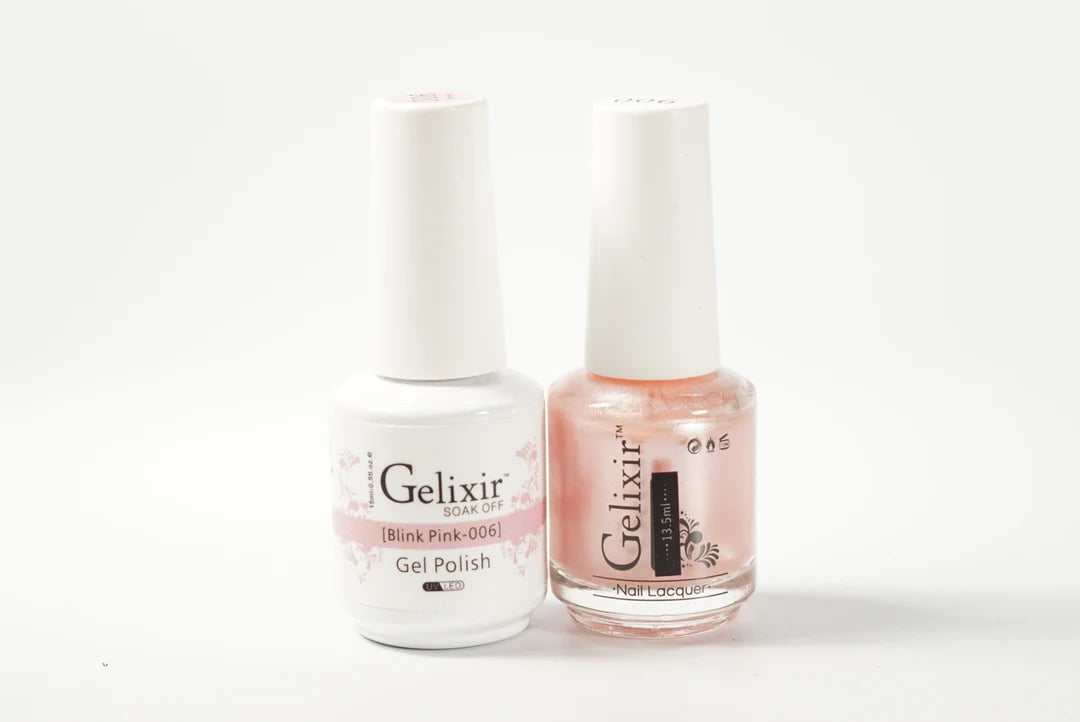 #006 - Esmalte en gel UV/LED Soak Off de Gelixir - Blink Pink 3 en 1