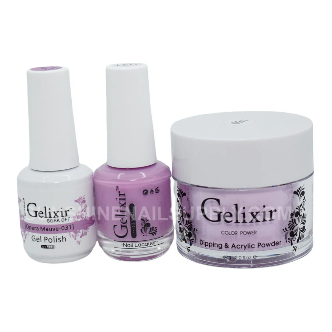 #031 - Esmalte en gel UV/LED Soak Off de Gelixir - Opera Mauve 3 en 1