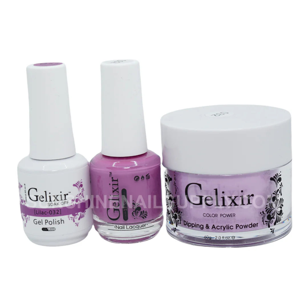 #032 - Esmalte en gel UV/LED Soak Off de Gelixir - Lila 3 en 1