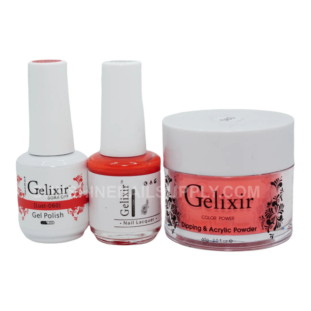 #060 - Esmalte en gel UV/LED Soak Off de Gelixir - Lust 3 en 1