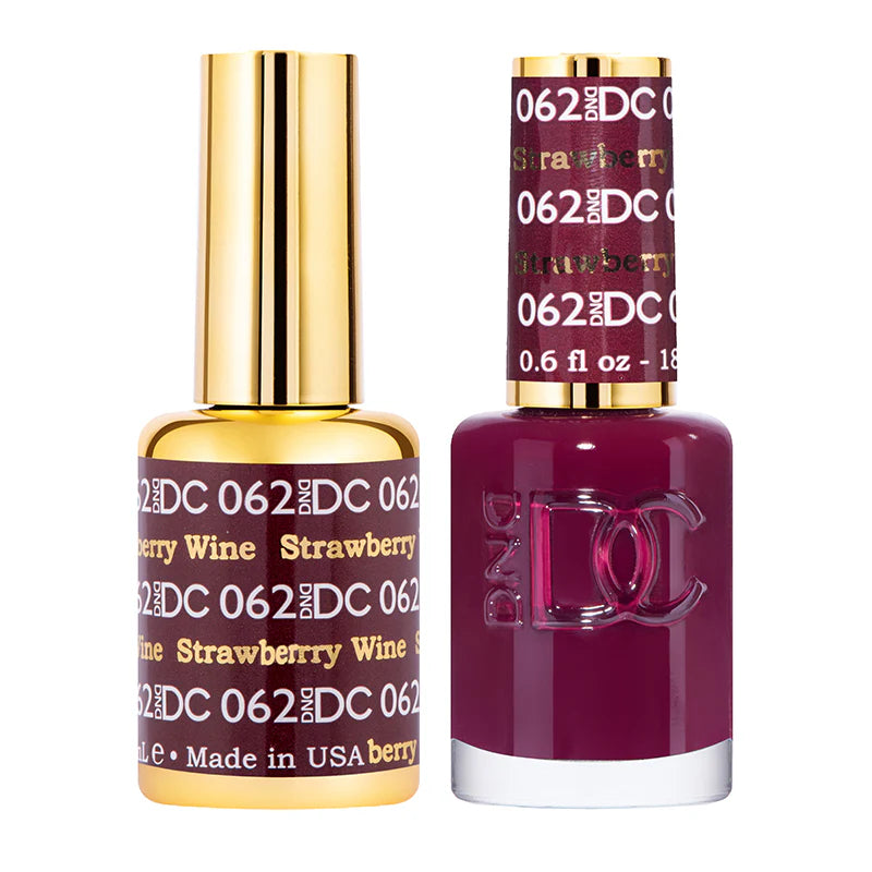 #062 - DND DC Gel UV/LED Soak Off - Vino de fresa