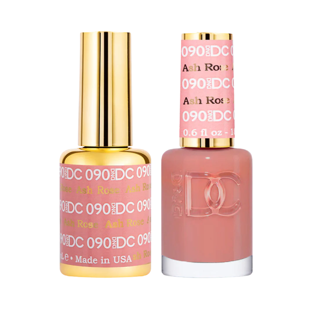 #090 - Esmalte de gel DND DC UV/LED Soak Off - Rosa ceniza