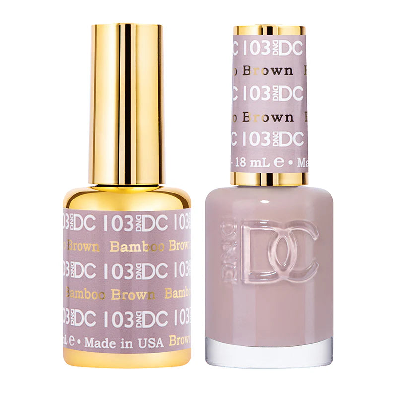 #103 - Esmalte de gel DND DC UV/LED Soak Off - Marrón bambú
