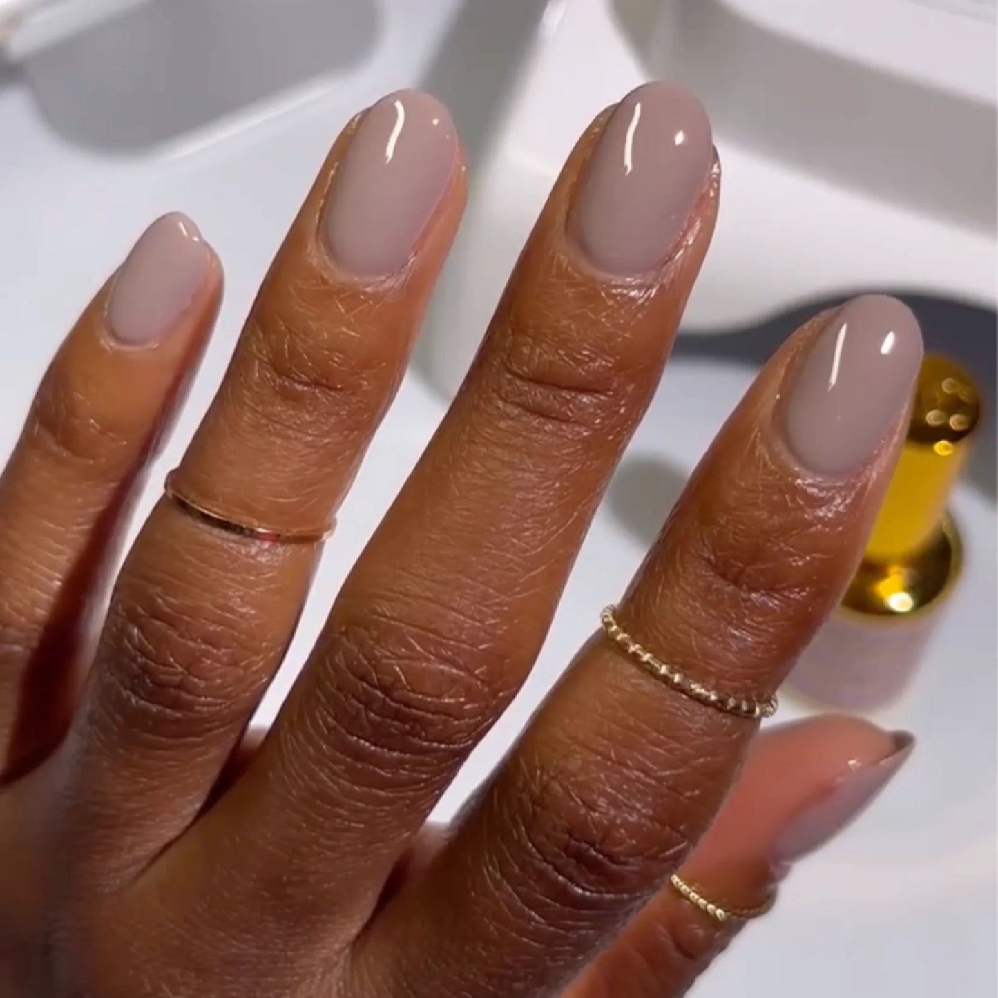 #103 - DND DC Gel UV/LED Soak Off - Bamboo Brown