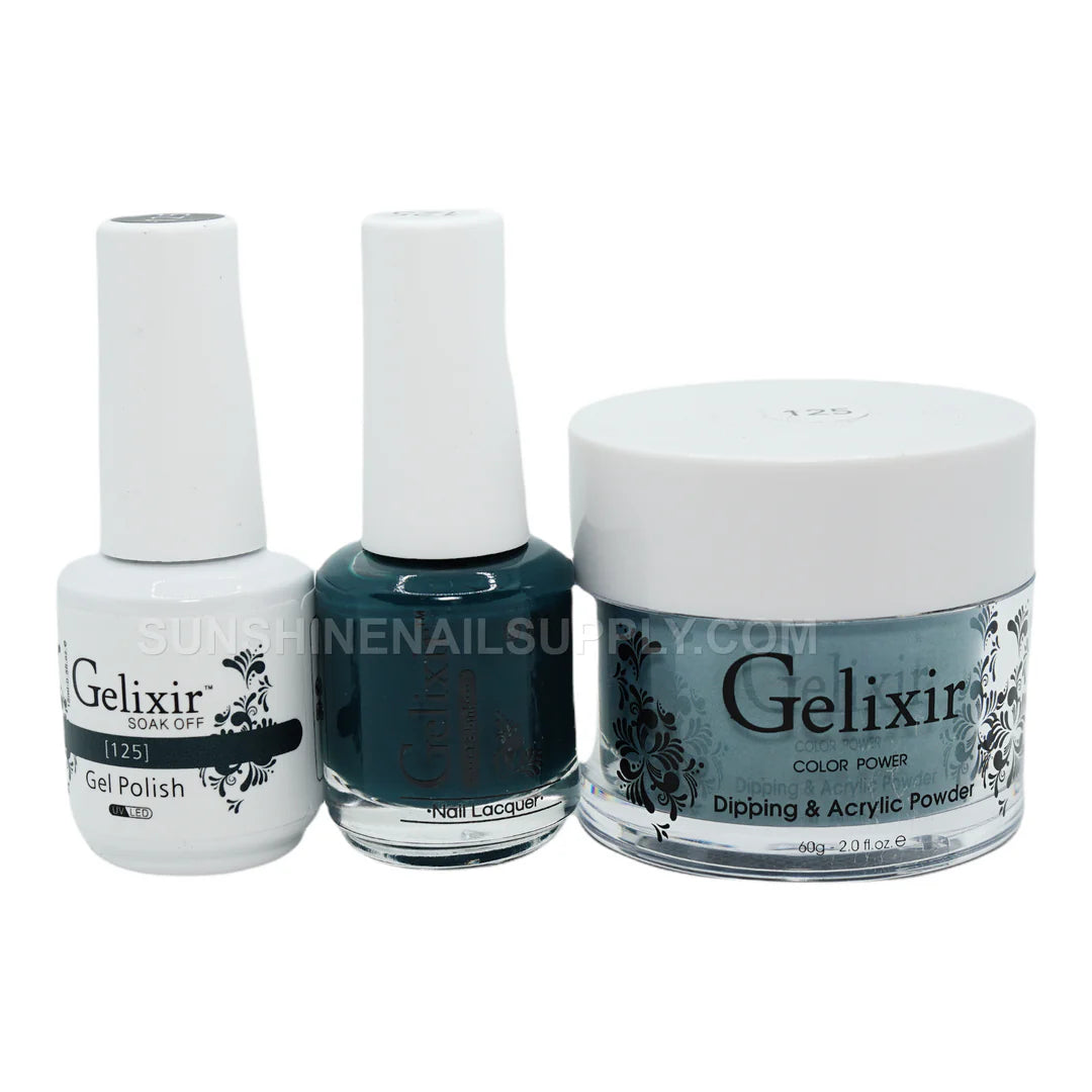 #125- Gelixir UV/LED Soak Off Matching Gel and Polish 3in1