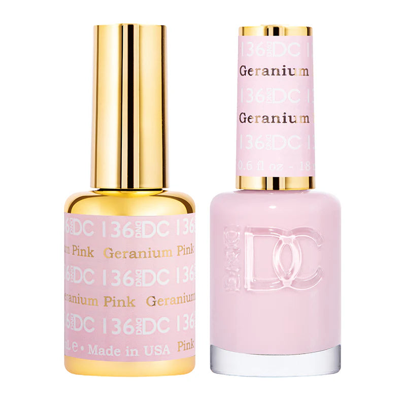 #136 - DND DC Gel UV/LED Soak Off - Geranium Pink