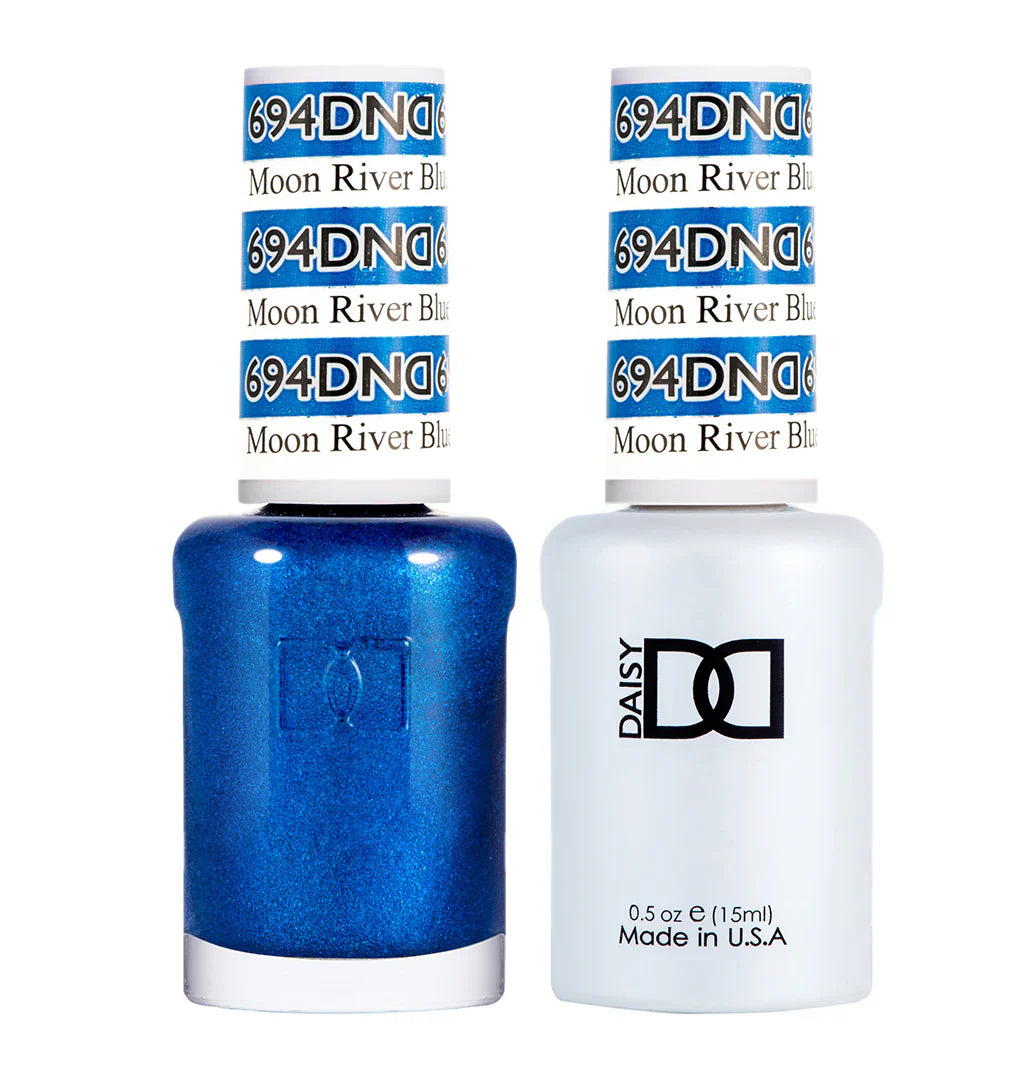 #694 - Esmalte en gel DND UV/LED Soak Off - Azul río luna