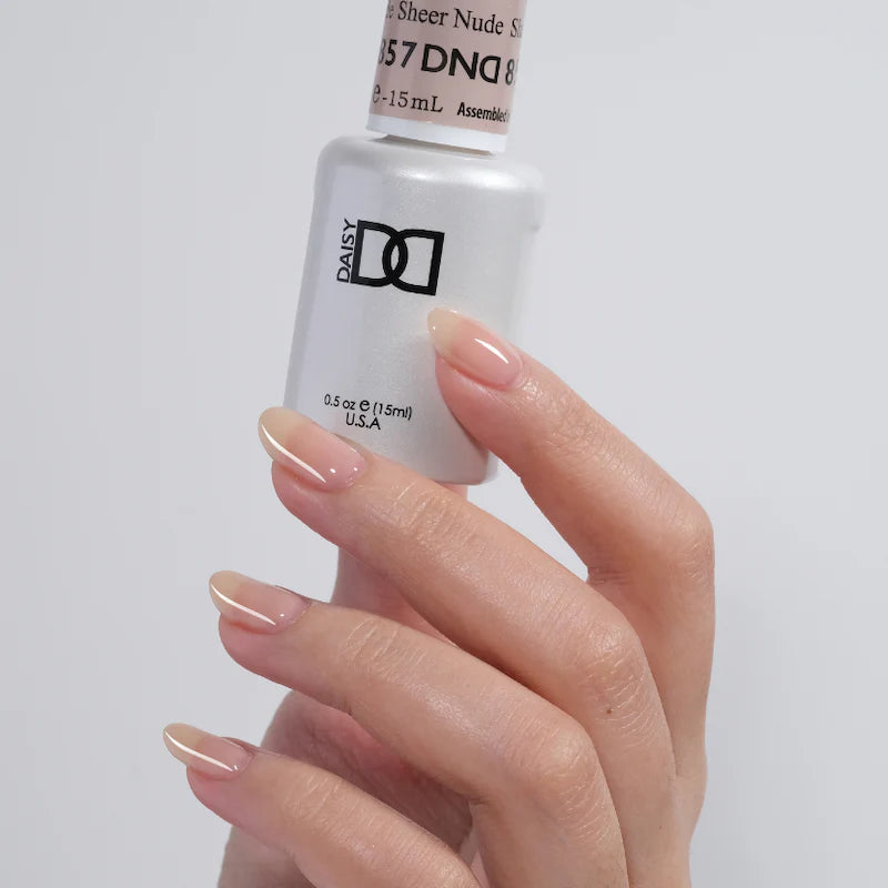 #857 - Esmalte en gel DND UV/LED Soak Off - Nude transparente