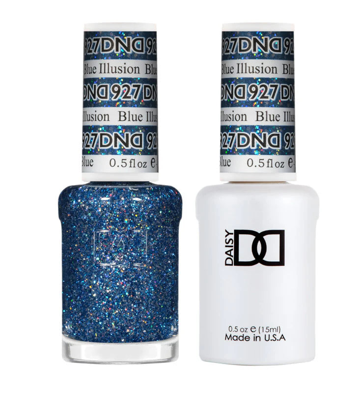 #927 - Esmalte en gel DND UV/LED Soak Off - Ilusión azul