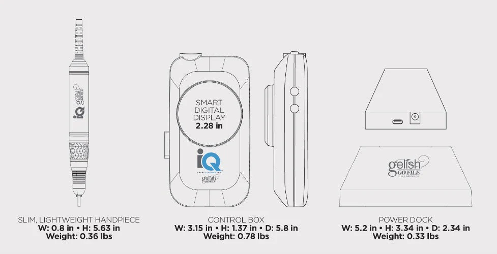 Gelish Go File IQ Smart Nail Drill