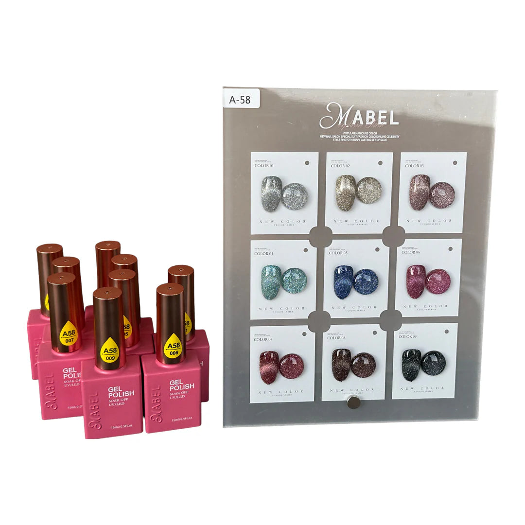Mabel Cat Eye Gel - Color Series- 9 Colors - A58