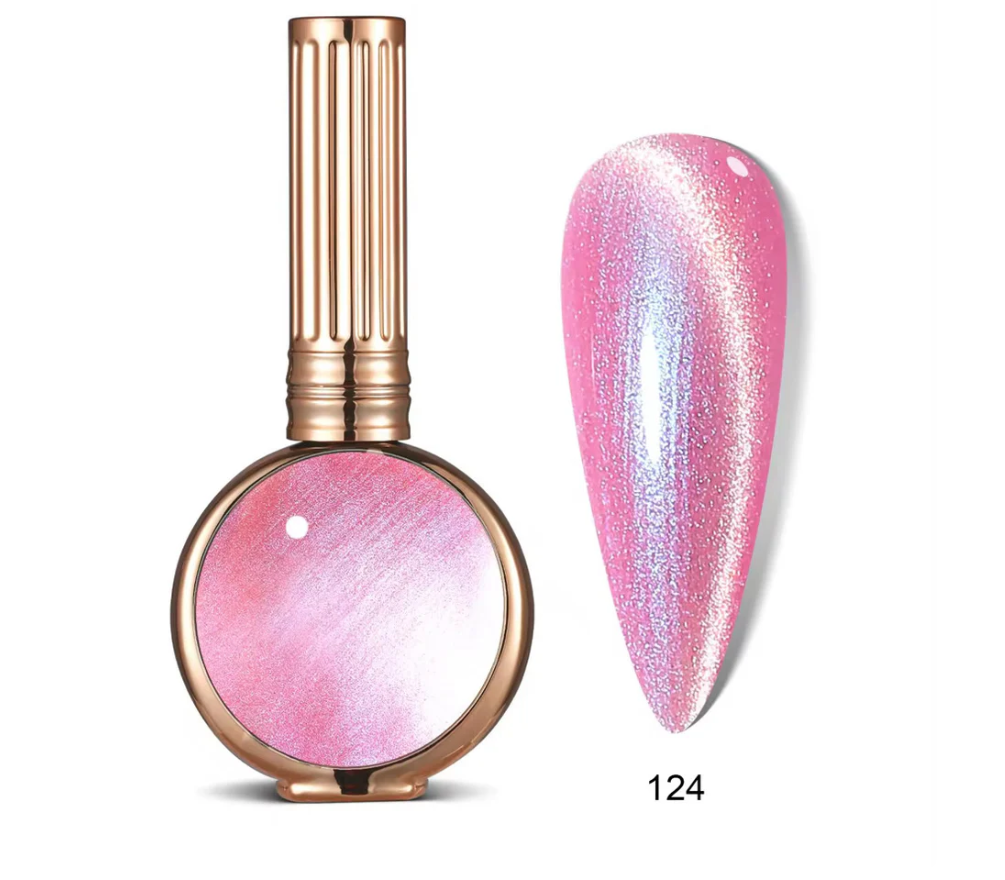 124 - Hang Neon Cat Eye - Humo Plateado