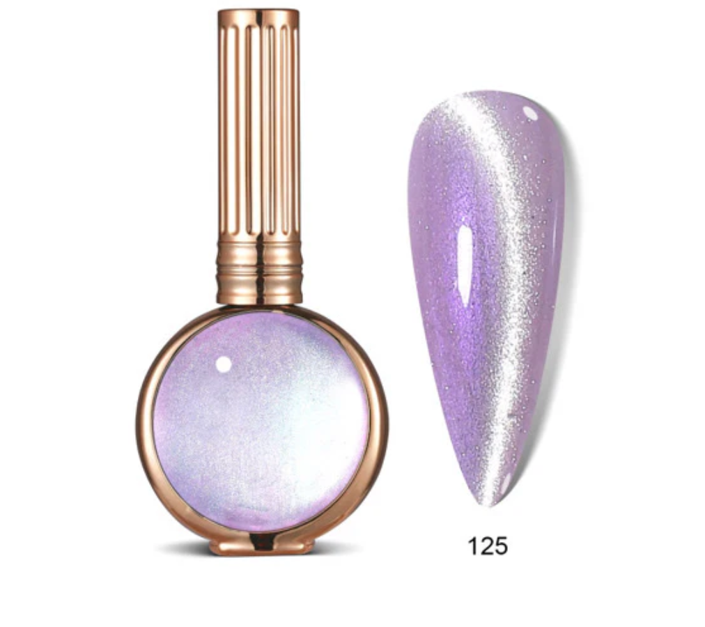 125 - Hang Neon Cat Eye - Resplandor Platino