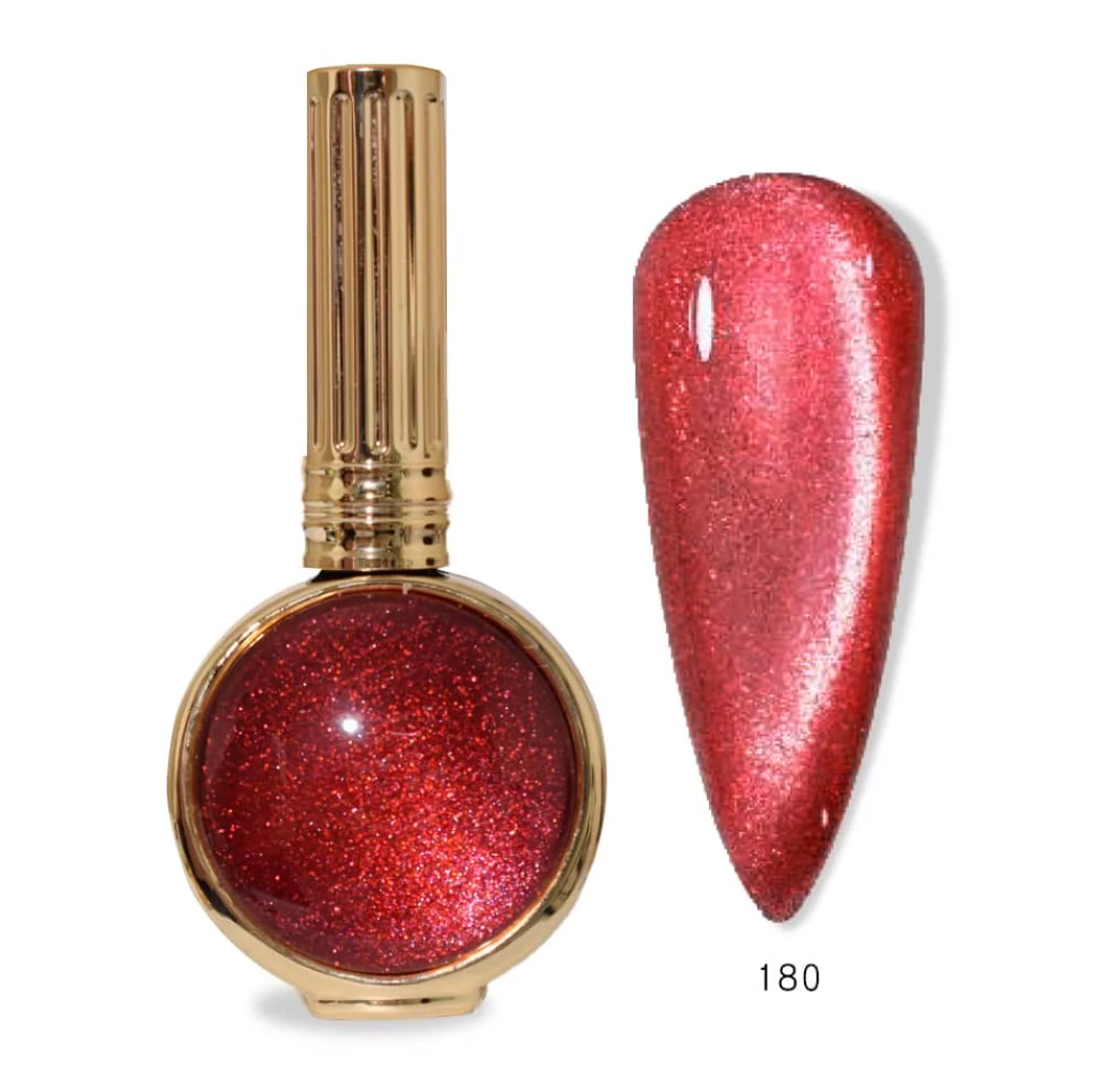 180 - Hang Nude Shimmer Cat Eye - Ruby Flame