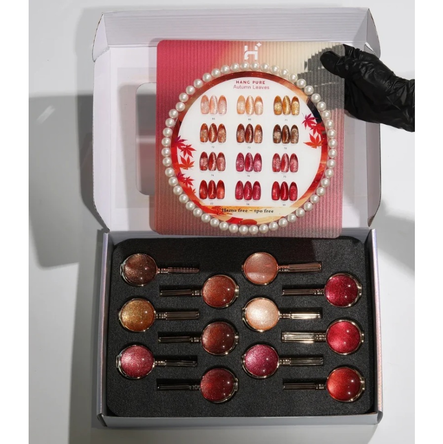Hang- Autum Leaves Cat Eye Set - 12 Colors