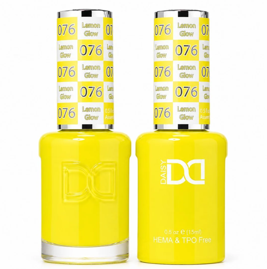 #076 Lemon Glow - DND HEMA & TPO-free Gel & Lacquer