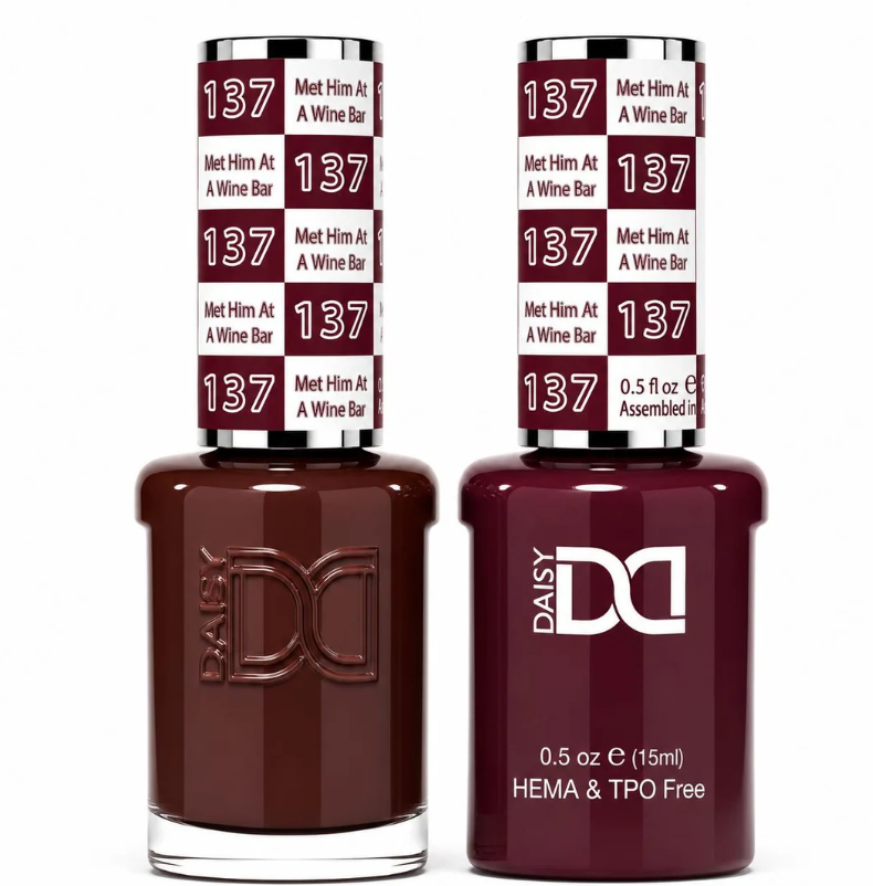 #137 Met Him At A Wine Bar - DND Libre de HEMA & TPO - Gel & Esmalte Tradicional