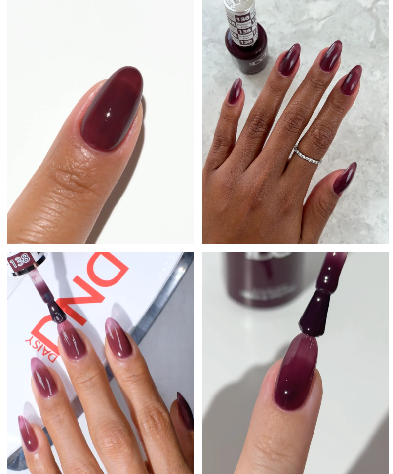 #138 It's Raining Plum - DND Libre de HEMA & TPO - Gel & Esmalte Tradicional