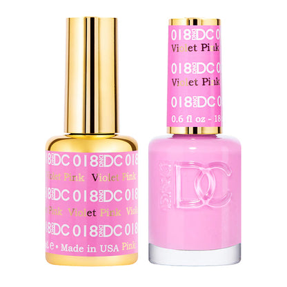 #018 - DND DC Gel UV/LED Soak Off - Violet Pink