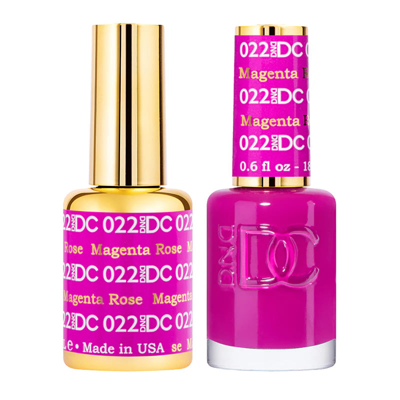 #022 - DND DC Gel UV/LED Soak Off - Rosa magenta