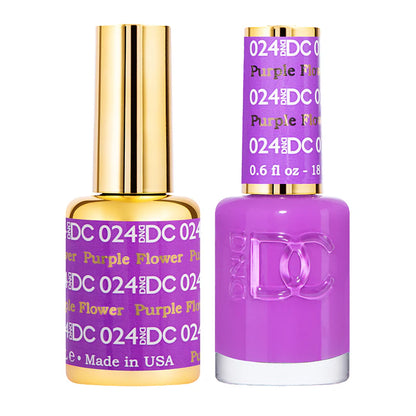 #024 - DND DC Gel UV/LED Soak Off - Flor Morada