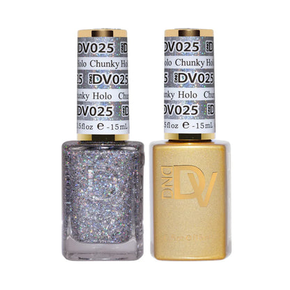 #025 - Esmalte en gel DND Diva UV/LED Soak Off - Chunky Holo
