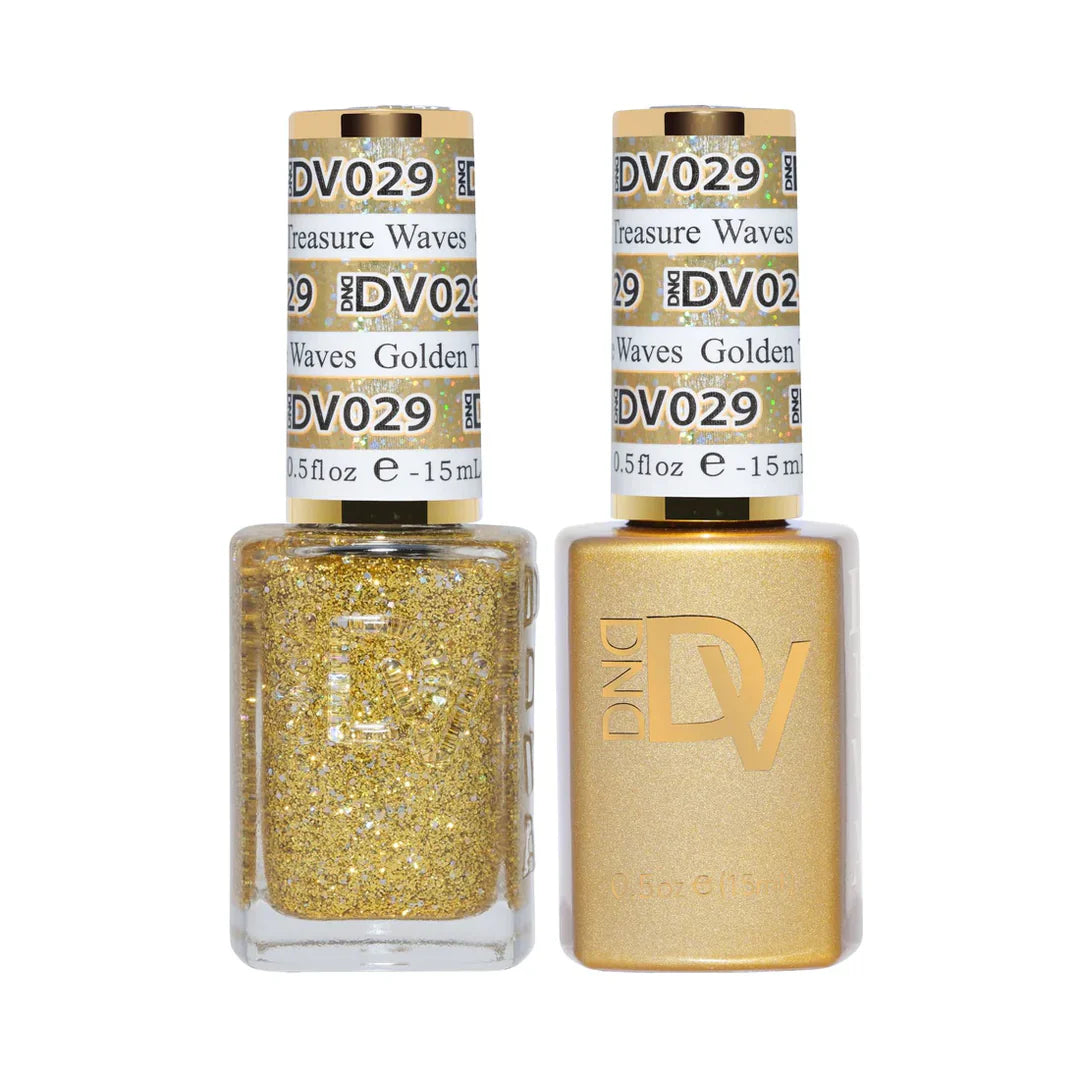 #029 - Esmalte en gel DND Diva UV/LED Soak Off - Golden Treasure Waves