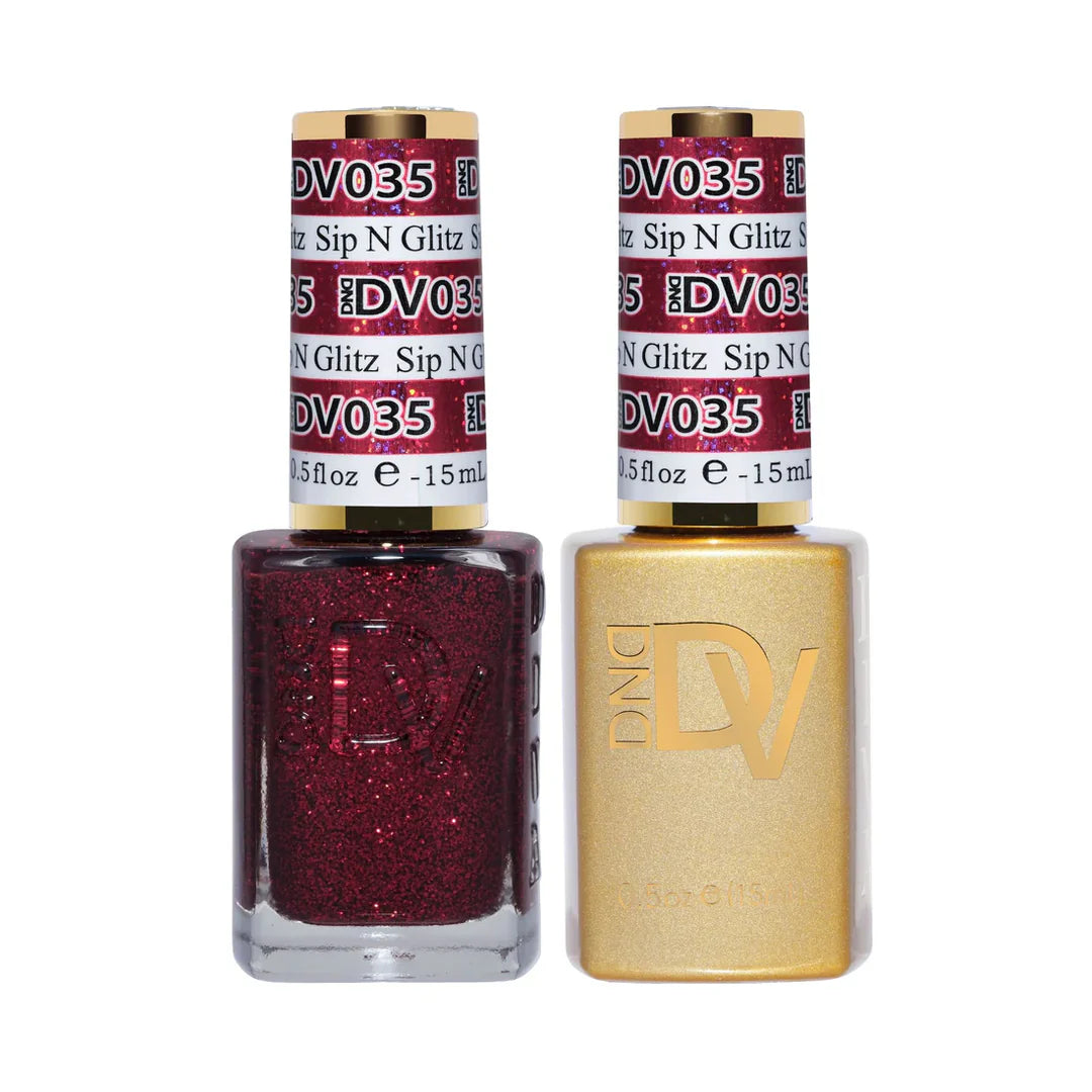 #035 - Esmalte en gel DND Diva UV/LED Soak Off - Sip N' Glitz