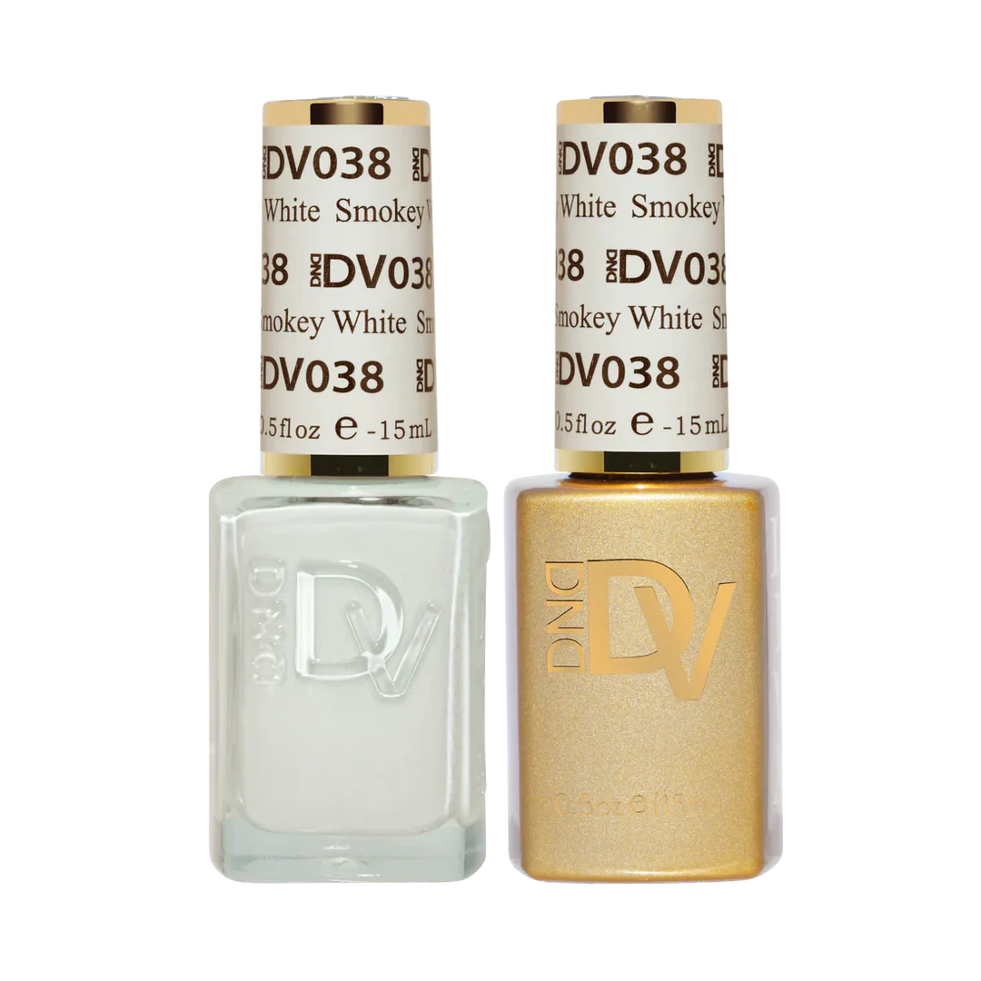 #038 - Esmalte en gel DND Diva UV/LED Soak Off - Blanco ahumado