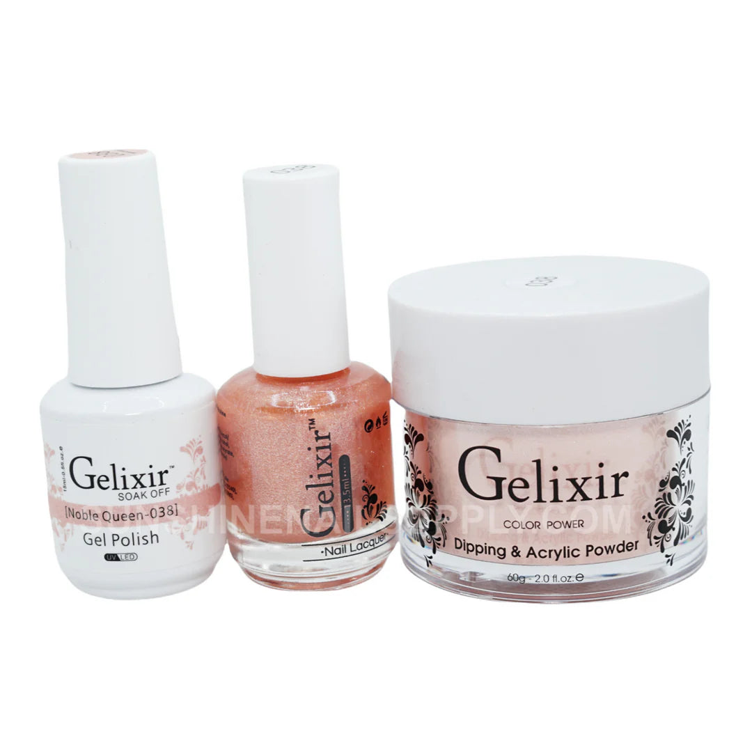 #038 - Esmalte en gel UV/LED Soak Off Gelixir - Noble Queen 3 en 1