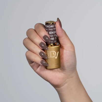 #240 - Esmalte en gel DND Diva UV/LED Soak Off - Taupe oscuro