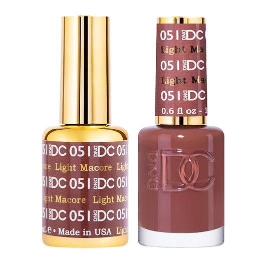 #051 - Esmalte de gel DND DC UV/LED Soak Off - Macore claro
