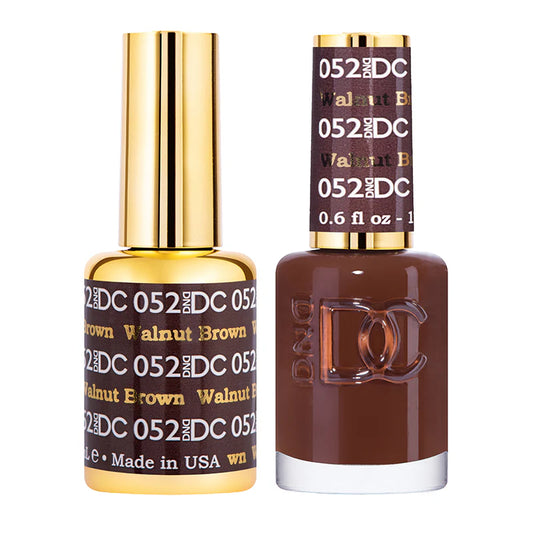 #052 - Esmalte en gel DND DC UV/LED Soak Off - Marrón nogal