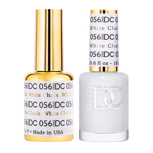 #056 - DND DC Gel UV/LED Soak Off - Tiza blanca