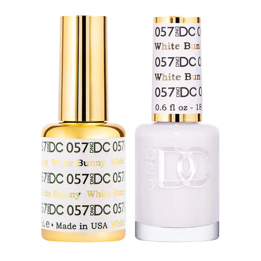 #057 - Esmalte de gel DND DC UV/LED Soak Off - Conejito blanco