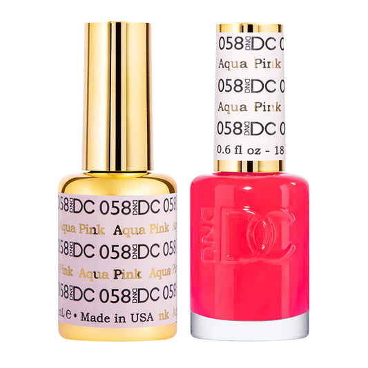 #058 - DND DC Gel UV/LED Soak Off - Rosa Aqua
