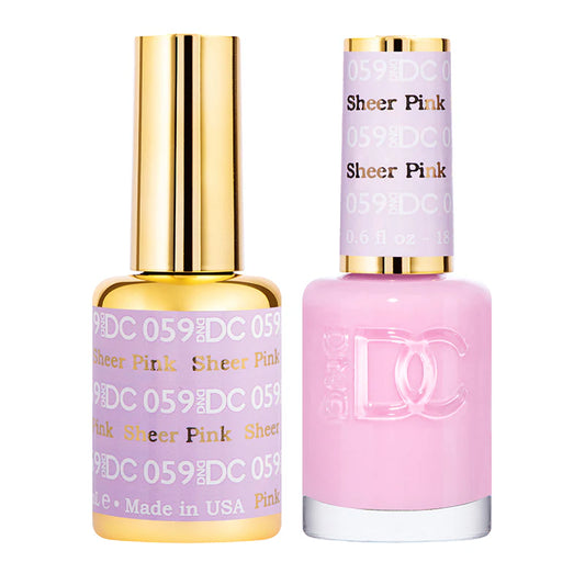 #059 - DND DC Gel UV/LED Soak Off - Rosa transparente
