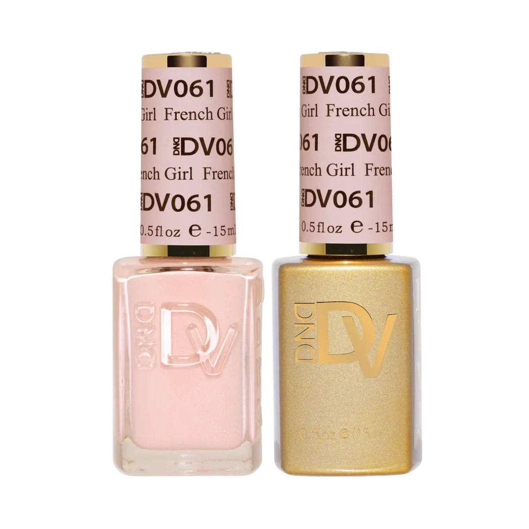 #061 - Esmalte en gel DND Diva UV/LED Soak Off - Chica francesa