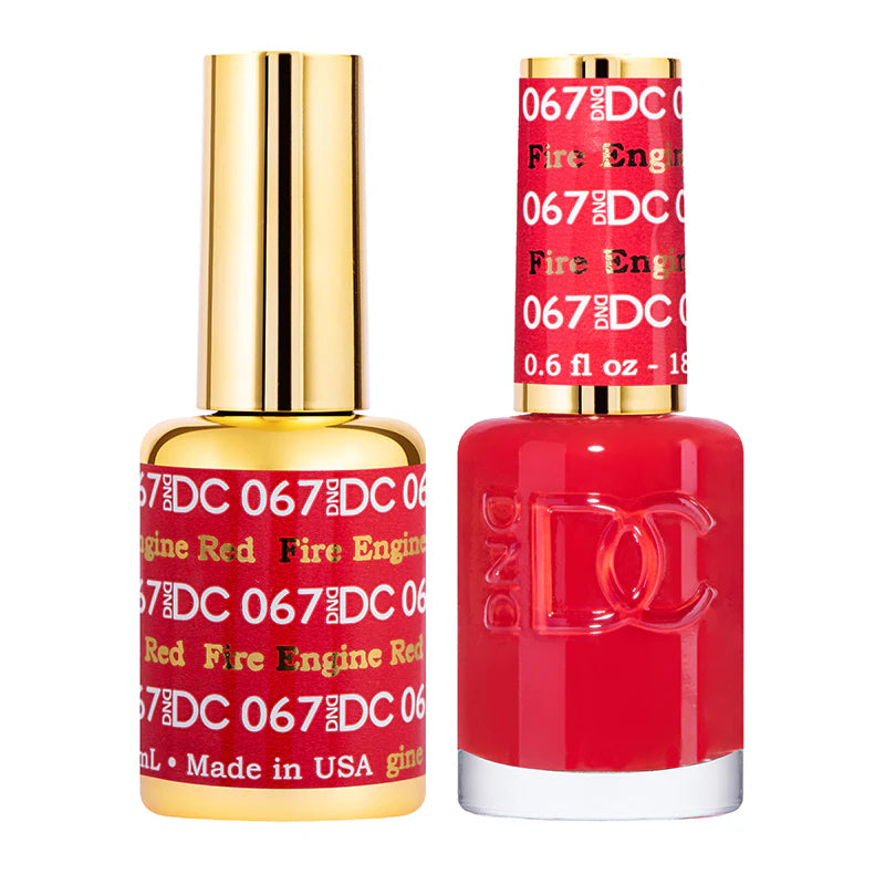 #067 - DND DC Gel UV/LED Soak Off - Rojo Fuego