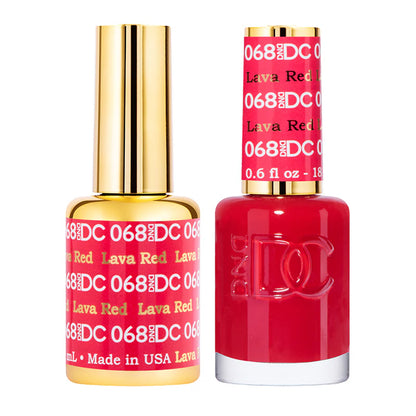#068 - DND DC Gel UV/LED Soak Off - Rojo Lava