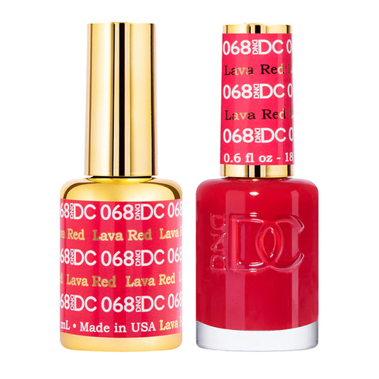 #068 - DND DC Gel UV/LED Soak Off - Rojo Lava