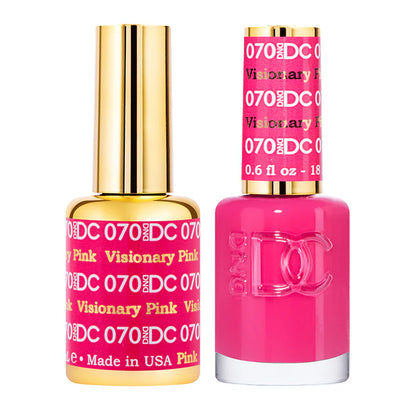 #070 - DND DC Gel UV/LED Soak Off - Rosa Visionario