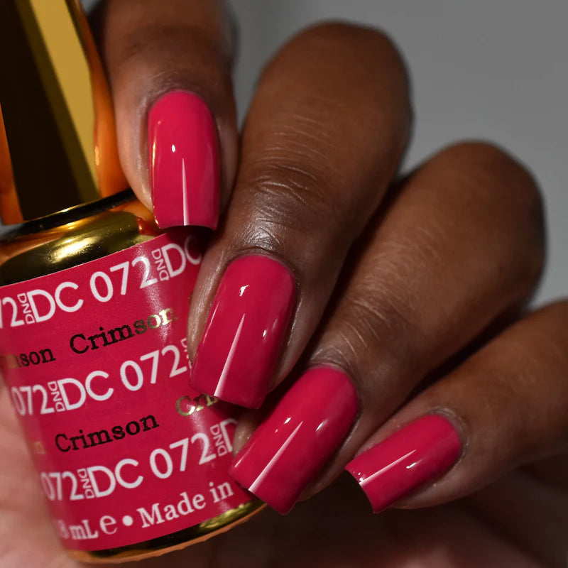 #072 - DND DC Gel UV/LED Soak Off - Carmesí