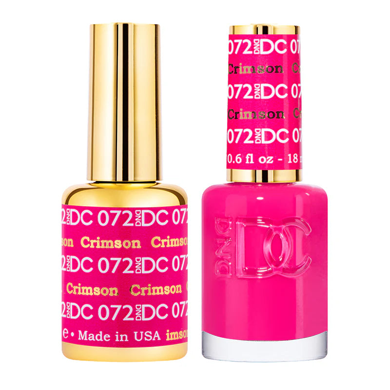 #072 - DND DC Gel UV/LED Soak Off - Carmesí