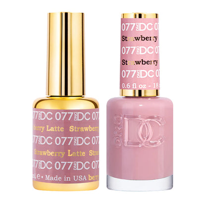 #077 - DND DC Gel UV/LED Soak Off - Latte de fresa