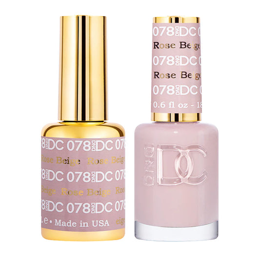 #078 - DND DC Gel UV/LED Soak Off - Beige rosado