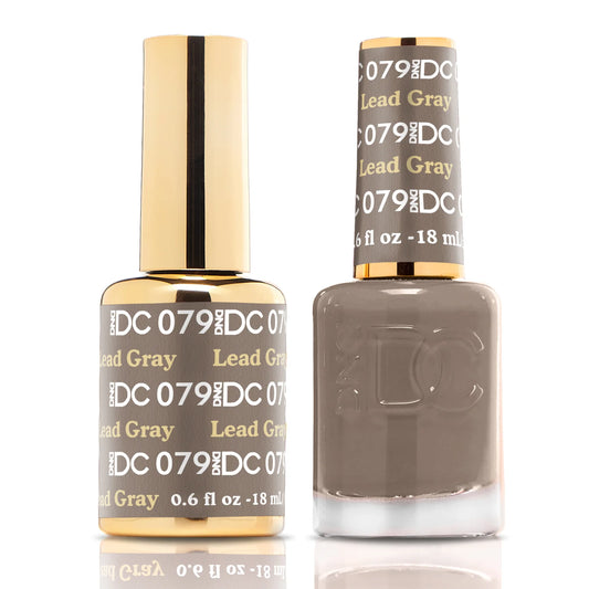 #079 - DND DC Gel UV/LED Soak Off - Gris plomo