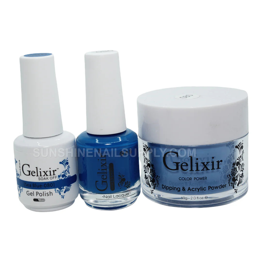 #080 - Esmalte en gel UV/LED Soak Off de Gelixir - Azul marino